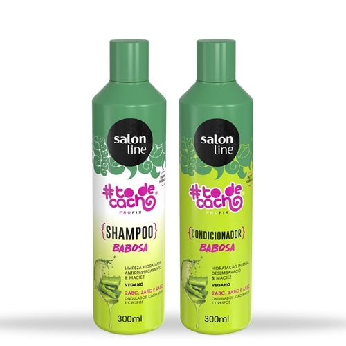 Kit Babosa Shampoo E Condicionador Todecacho Salon Line