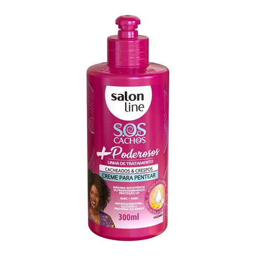 Creme Para Pentear Sos Cachos Poderosos 3 A 4abc Salon Line 300ml