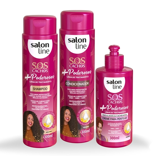 Kit Sos Cachos Poderosos 3 Produtos 2abc E 3abc Salon Line