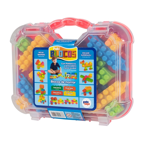 Brinquedo Bloco De Montar Infantil Educativo 200 Pçs Madeira