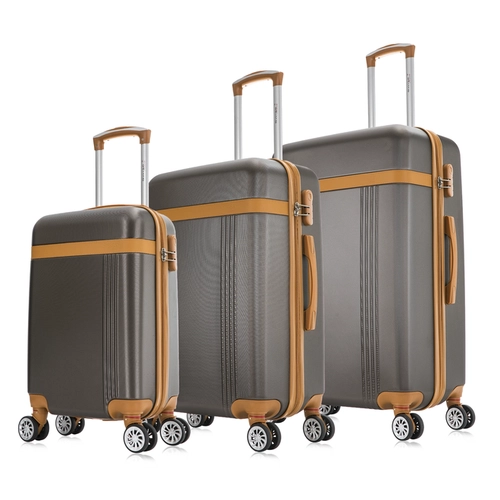 Kit de malas de viagem P/M/G Bruges Swiss Move Preto