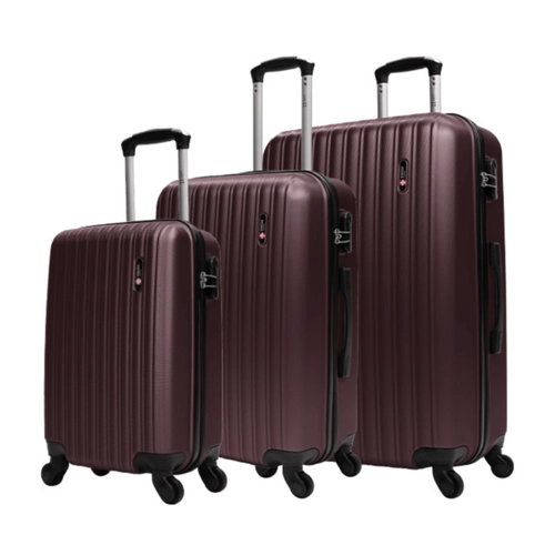 Kit de malas de viagem P/M/G Londres Swiss Move Preto