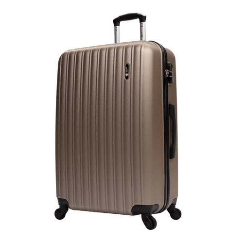 Mala de Viagem Grande Prata 32kg: Padrão Suíço e Resistência