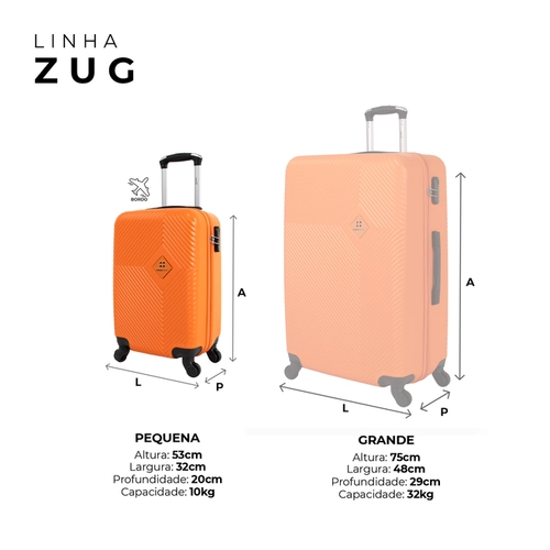 Mala de bordo 10kg pequena Zug Swiss Move Verde