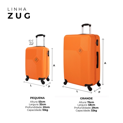 Kit de malas de viagem P/G Zug Swiss Move Pink