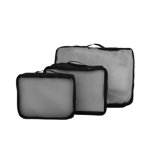 Kit organizador de mala 3 peças Swiss Move Preto