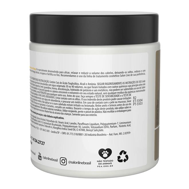 Creme Alisante Oleo Semente De Manga Medio Salon Line 500gr